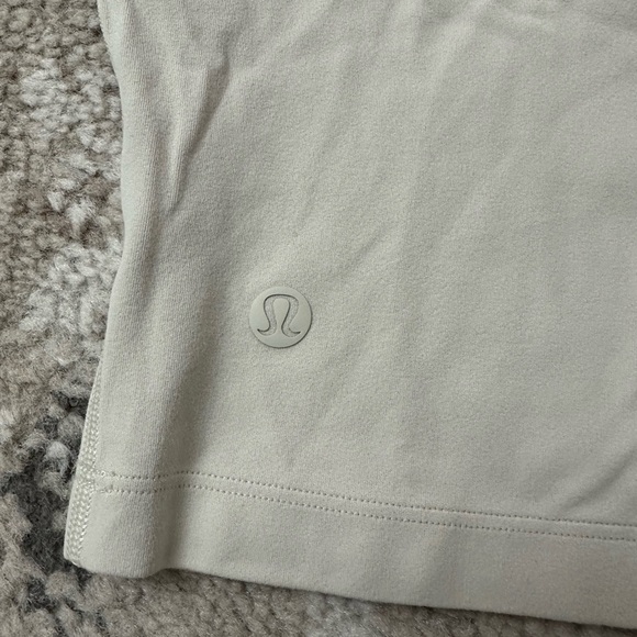 Lululemon All Aligned Mock Neck Long Sleeve Shirt Size 8 - White Opal - Picture 4 of 5